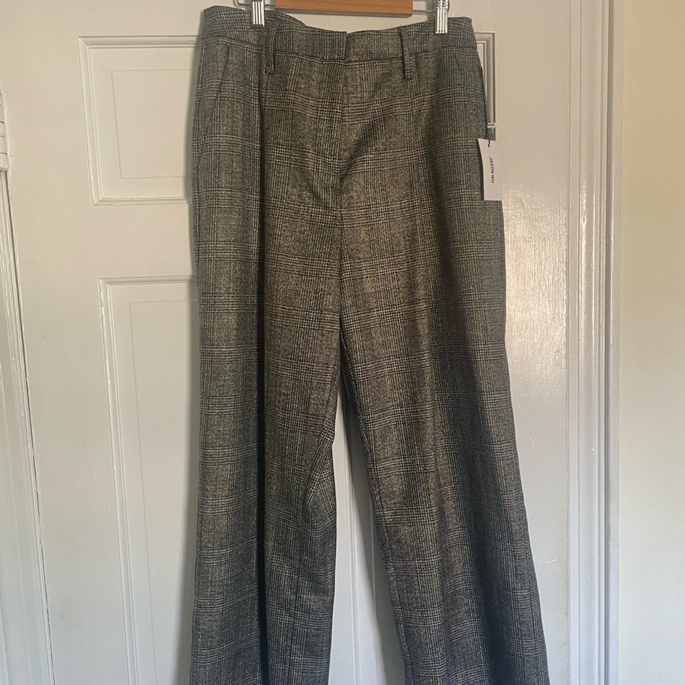 Jason Wu Woman’s Elegant Plaid and Gold Festive Pants!